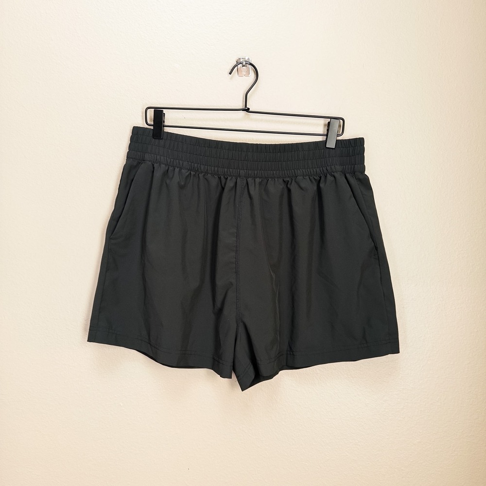 Banded Womens Athletic Shorts XL Black Stretch Running Workout Activewear